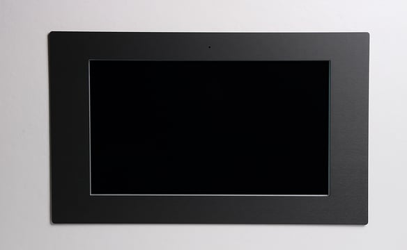 Gira Client19 design variant: Aluminum, color black