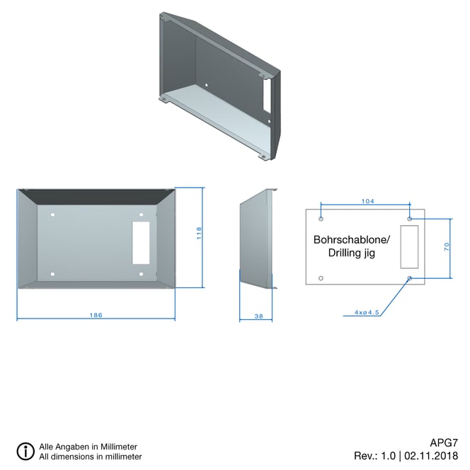 7-inch touch panel for building automation