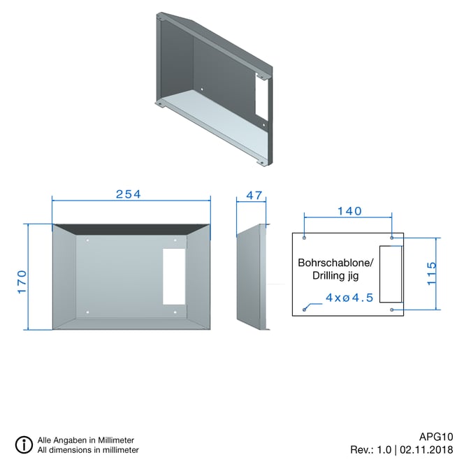 touch panel surface mounting