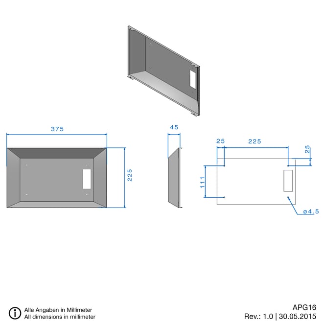 16-inch surfacemounted touch panel for building automation