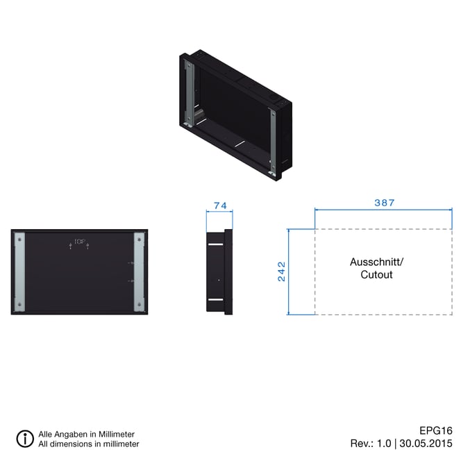 16-inch flushmounting panel building automation