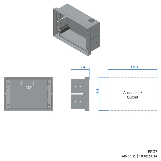 7-inch touch panel for building automation