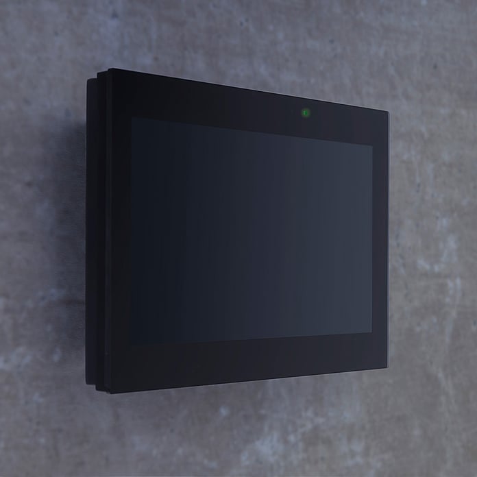 Touch panel for building automation in a wall-mounted housing