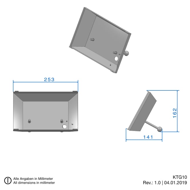 touch panel desk mounting