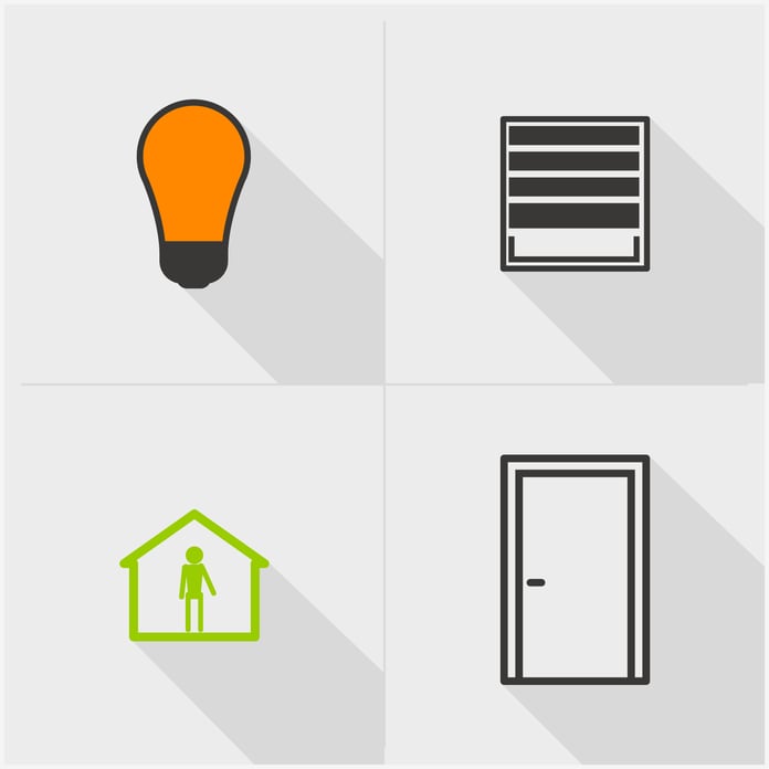 Smart room control unit 4 inches