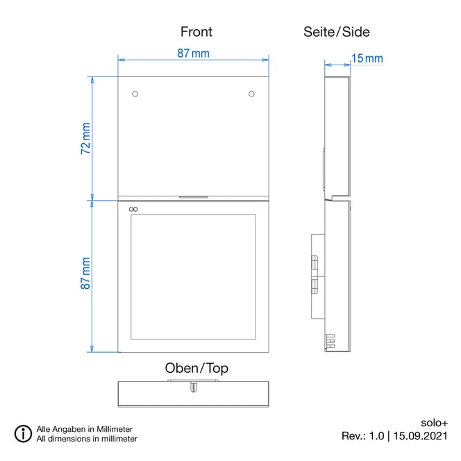 smarter Schalter Touch KNX