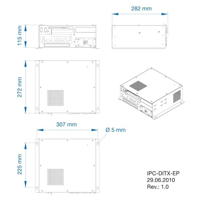 Box-PC zur Wandmontage