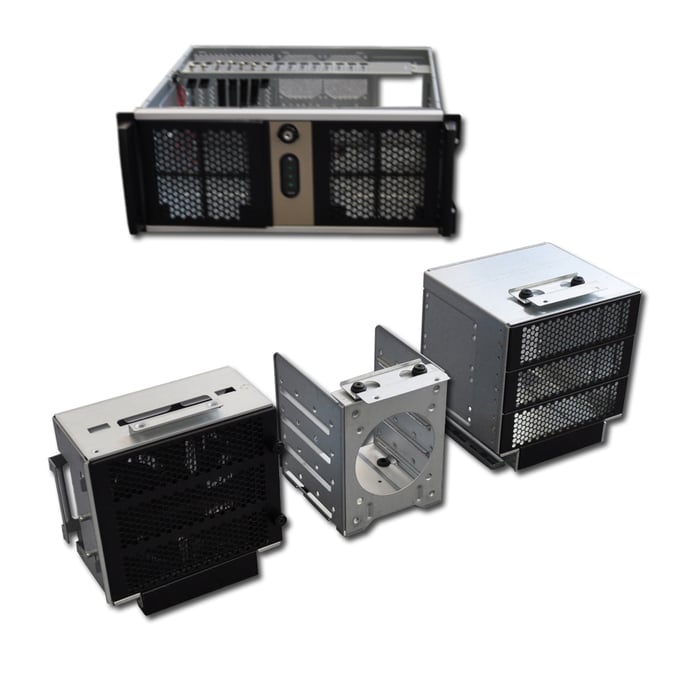 Rack-PC ATX-Mainboard 4HE-Gehäuse