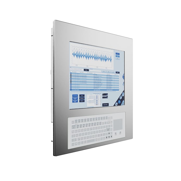 Touchdisplay mit Edelstahlrahmen
