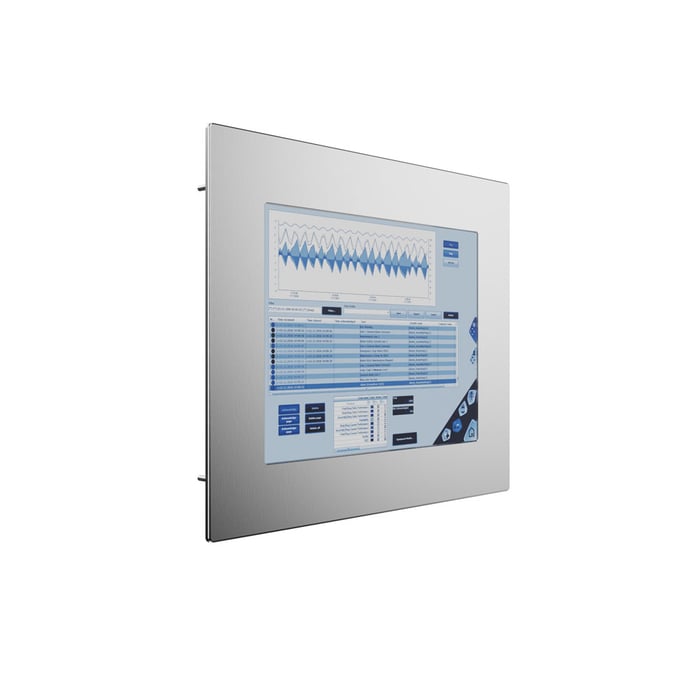 Touch display with stainless steel frame