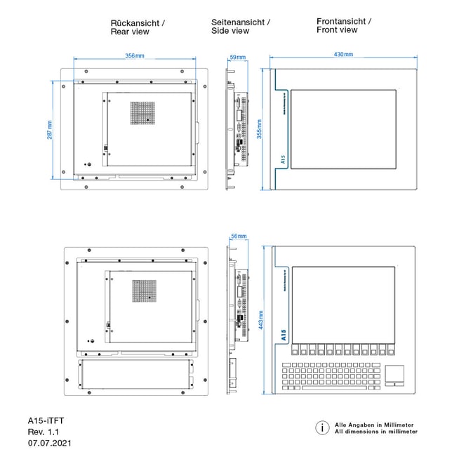 robust 15-inch industrial computer