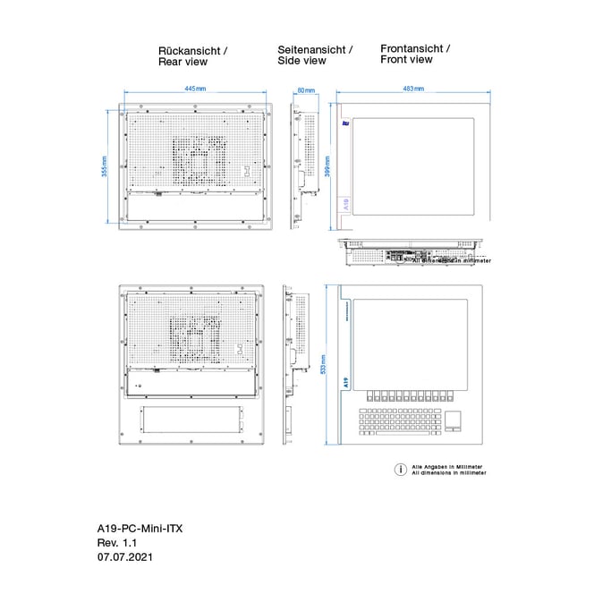 industrial computer 19-inch