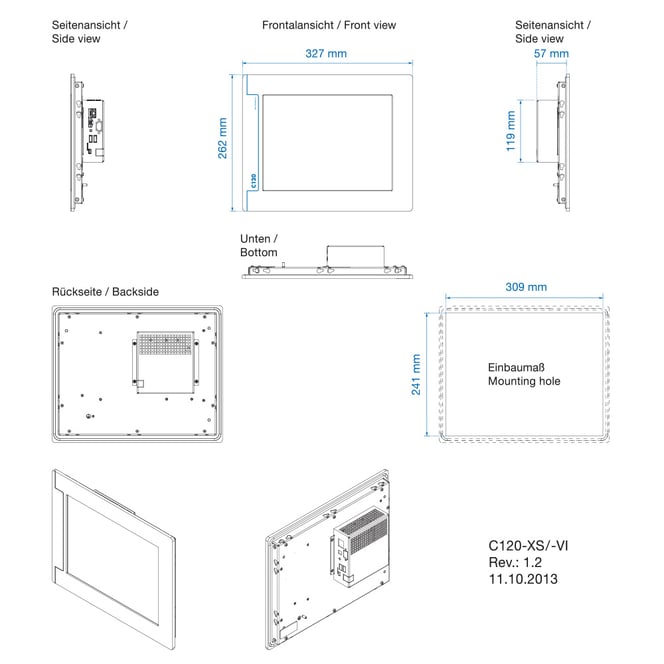 web panel 12-inch