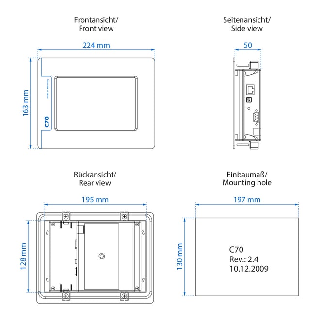 web panel 7-inch