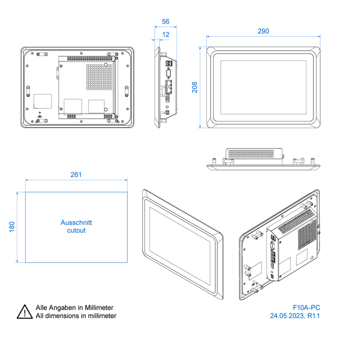 food and beverage touch panel windows