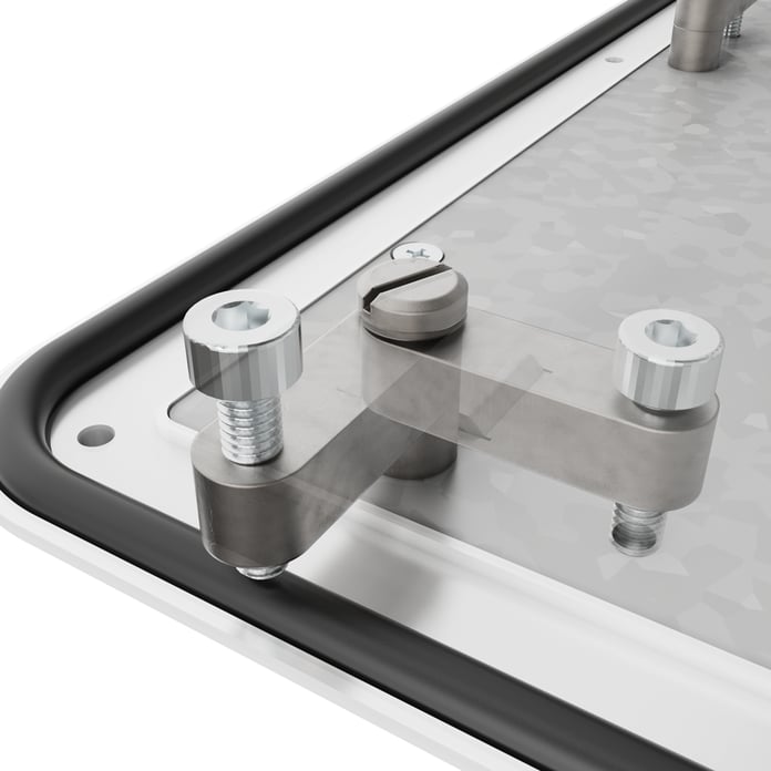 Touch display with eccentric