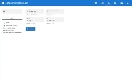 Netzwerkeinstellungen DE
