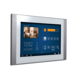 Edition3 Designvariante: Deckglas weiß / Rahmen Eloxal natur