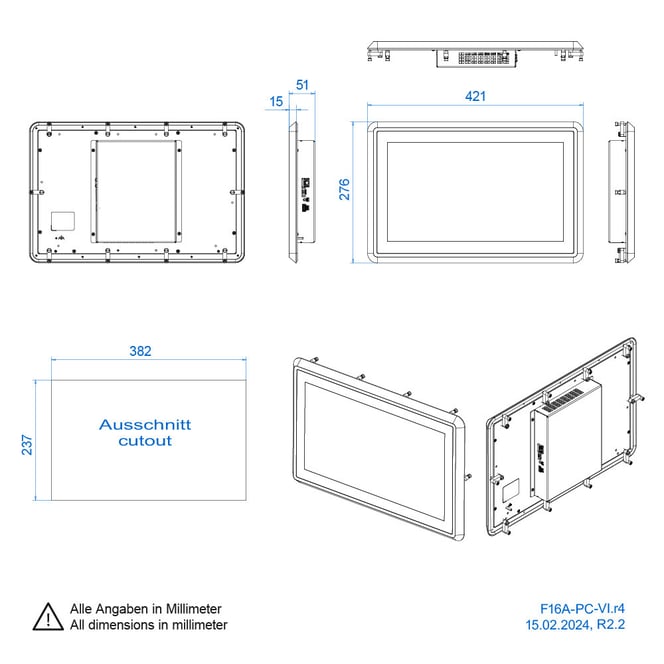 android based panel for industrial use